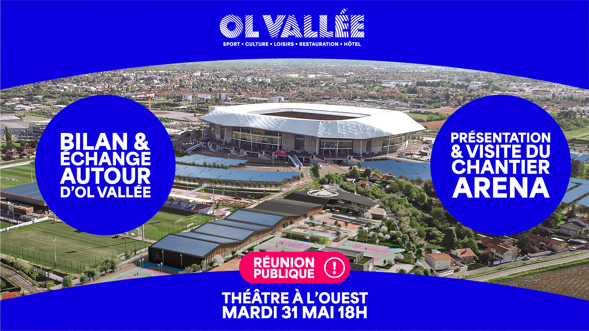 OL Vallée / LDLC Arena : Réunion Publique Mardi 31 Mai Et Visite De ...