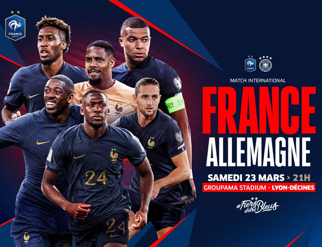France / Allemagne à LyonDécines Billetterie Groupama Stadium